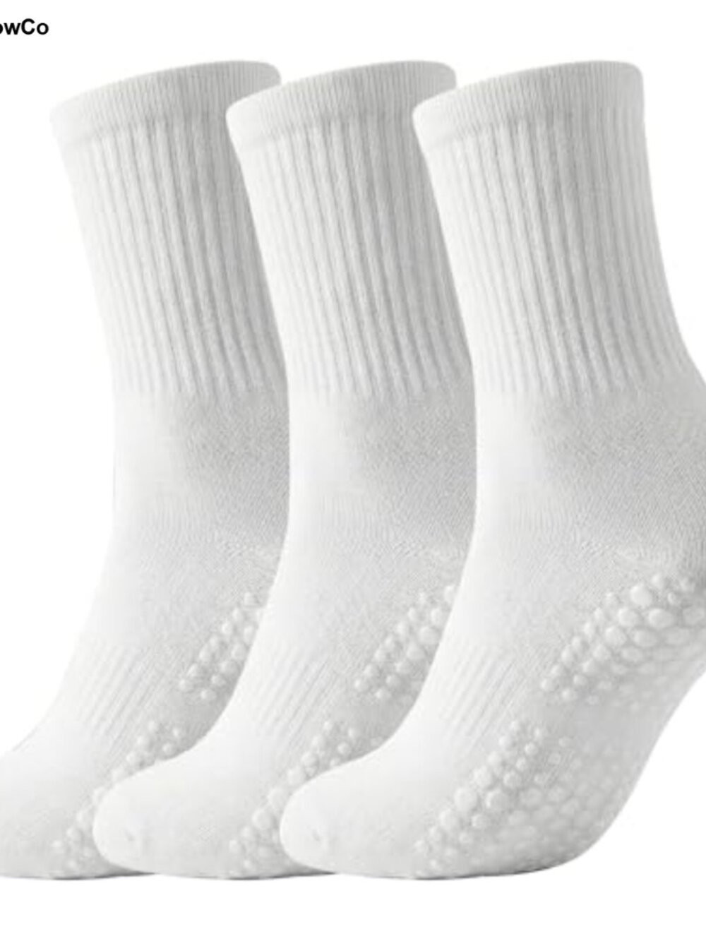3 Pairs Non-Slip Grippy Socks for Women Pilates Yoga Hospital